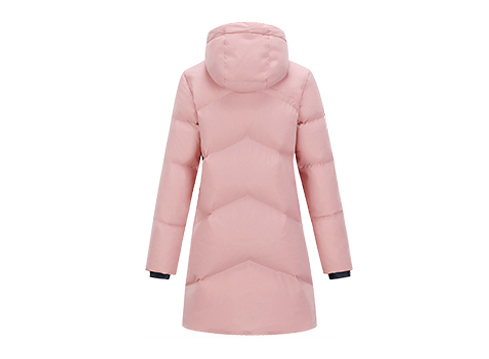 品牌羽絨服防風(fēng)防水女士加長(zhǎng)款羽絨服定制加工